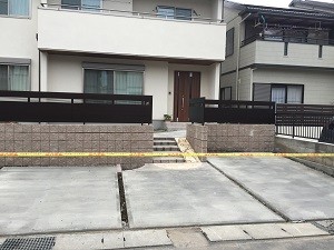 静岡市清水区大坪外構工事 静岡県中部のエクステリア工事 静岡 神奈川県の新築外構工事の設計 施工のmｋプランニング